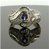 Image 1 : TANZANITE, DIAMOND & 14K GOLD LADY'S RING