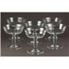 Image 1 : SIX BACCARAT CRYSTAL CHAMPAGNE COUPES OR SORBET