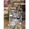 Image 1 : GERMAN CRYSTAL DRINKING STEIN PEWTER AND HORN