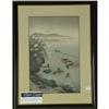 Image 1 : Japanese woodblock print ducks shore scene