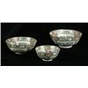 Image 1 : THREE ROSE MEDALLION CHINESE EXPORT BOWLS