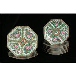 TEN ROSE MEDALLION OCTAGONAL DESSERT/SALADPLATES