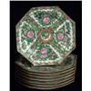 Image 2 : TEN ROSE MEDALLION OCTAGONAL DESSERT/SALADPLATES