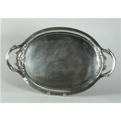 AUSTRIAN ART NOUVEAU 800 SILVER SERVING TRAY