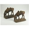Image 1 : CAST METAL HORSE EMPTY SADDLE BOOKENDS