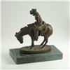 Image 2 : FREDERIC REMINGTON REPRODUCTION BRONZE ''NORTHER''