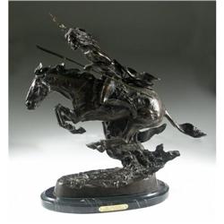 FREDERIC REMINGTON ''THE CHEYENNE'' BRONZE 22''