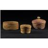 Image 1 : THREE BASKETS NON-NATIVE TWO WITH LIDS
