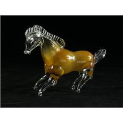 ART GLASS HORSE FIGURINE