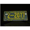 Image 1 : MONTANA PRISON MADE 1951 license plate.