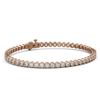 Image 1 : 7 ctw Diamond Designer Bracelet 18K Rose Gold - REF-624W8H
