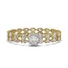 Image 1 : 13.82 ctw Cushion Cut & Oval Diamond Bracelet 18K Yellow Gold - REF-1648G8W