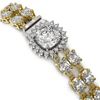 Image 3 : 13.82 ctw Cushion Cut & Oval Diamond Bracelet 18K Yellow Gold - REF-1648G8W