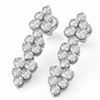 Image 1 : 3 ctw Diamond Designer Earrings 18K White Gold - REF-234Y5X