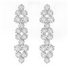 Image 2 : 3 ctw Diamond Designer Earrings 18K White Gold - REF-234Y5X