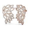 Image 2 : 5.01 ctw Diamond Earrings 18K Rose Gold - REF-415M3G