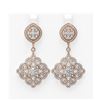 Image 1 : 6.48 ctw Diamond Earrings 18K Rose Gold - REF-570K5Y
