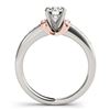 Image 3 : 0.76 ctw Certified VS/SI Diamond Solitaire 2pc Set 14k 2Tone Gold - REF-100N9F