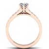 Image 3 : 1.1 ctw Certified VS/SI Diamond Solitaire Art Deco Ring 14k Rose Gold - REF-188Y2X