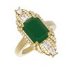 Image 3 : 6.52 ctw Emerald & Diamond Ring 18K Yellow Gold - REF-178N2F