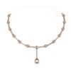 Image 1 : 15.11 ctw Morganite & Diamond Necklace 18K Rose Gold - REF-890M9G