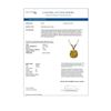 Image 4 : 1.03 ctw Certified Intense Yellow Diamond Necklace 10k Rose Gold - REF-165G8W