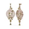 Image 2 : 20.11 ctw Canary Citrine & Diamond Earrings 18K Rose Gold - REF-874G5W