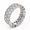 Image 2 : 5.5 ctw Diamond Designer Eternity Ring 18K White Gold - REF-452F2M