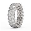 Image 3 : 5.5 ctw Diamond Designer Eternity Ring 18K White Gold - REF-452F2M