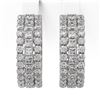 Image 2 : 6.76 ctw Princess Cut Diamond Designer Earrings 18K White Gold - REF-511Y2X