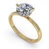 Image 1 : 1.50 ctw Certified VS/SI Diamond Engagment Ring Martini 18k Yellow Gold - REF-521M4G