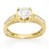 Image 1 : 1.10 ctw Certified VS/SI Diamond Ring 14k Yellow Gold - REF-172X2A
