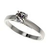 0.50 ctw Certified VS/SI Quality Cushion Cut Diamond Ring 10k White Gold - REF-60R3K