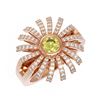 Image 3 : 1.5 ctw Fancy Yellow Diamond Ring 18K Rose Gold - REF-230Y8X