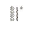 Image 2 : 5.92 ctw Oval Cut Diamond Micro Pave Earrings 18K White Gold - REF-821R2K