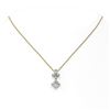 Image 2 : 1.4 ctw Princess Cut Diamond Designer Necklace 18K Yellow Gold - REF-181R2K