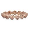 Image 1 : 31.35 ctw Morganite & Diamond Victorian Bracelet 14K Rose Gold - REF-1063W3H