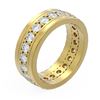 Image 1 : 3.08 ctw Diamond Men's Ring 18K Yellow Gold - REF-315R3K