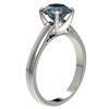 Image 3 : 2.04 ctw Certified Intense Blue Diamond Engagment Ring 10k White Gold - REF-331R4K