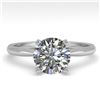 Image 1 : 1.50 ctw VS/SI Diamond Engagment Designer Ring 18k White Gold - REF-472F5M