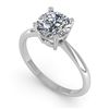 Image 2 : 1.50 ctw VS/SI Diamond Engagment Designer Ring 18k White Gold - REF-472F5M