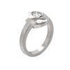 Image 1 : 0.52 ctw Diamond Ring 18K White Gold - REF-143M8G