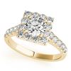 Image 2 : 2.79 ctw Certified VS/SI Diamond 2pc Wedding Set Halo 14k Yellow Gold - REF-531N8F