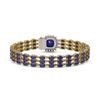 Image 3 : 31.91 ctw Sapphire & Diamond Bracelet 14K Yellow Gold - REF-289M3G