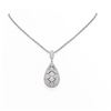 Image 1 : 4.13 ctw Diamond Necklace 18K White Gold - REF-368H4R