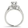 Image 2 : 1.5 ctw VS/SI Diamond 3 Stone Ring 18k White Gold - REF-310M9G