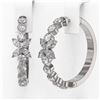 Image 3 : 3 ctw Diamond Designer Earrings 18K White Gold - REF-278K9Y