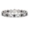 Image 1 : 15.47 ctw Black & Diamond Micro Pave Bracelet 18K White Gold - REF-1171H4R