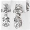 Image 3 : 2.75 ctw Oval Cut Diamond Designer Earrings 18K White Gold - REF-340M3G