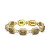 Image 3 : 45.06 ctw Canary Citrine & Diamond Bracelet 18K Yellow Gold - REF-821R6K